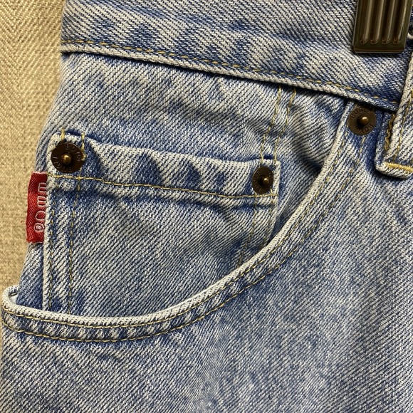 Vintage Bugle Boy 750 Straight Leg Jeans Mens 36 X32 Blue Denim - Picture 5 of 11